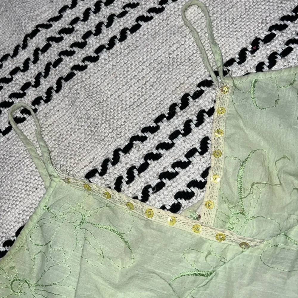 Vintage Fairycore Y2K Pastel Green Top Size L - Image 2