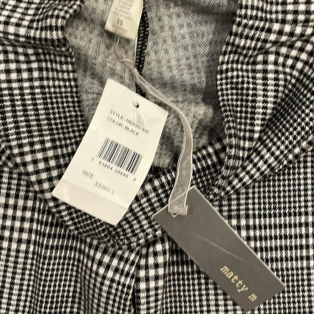 NWT Matty M Black and White Plaid Legging - Image 7