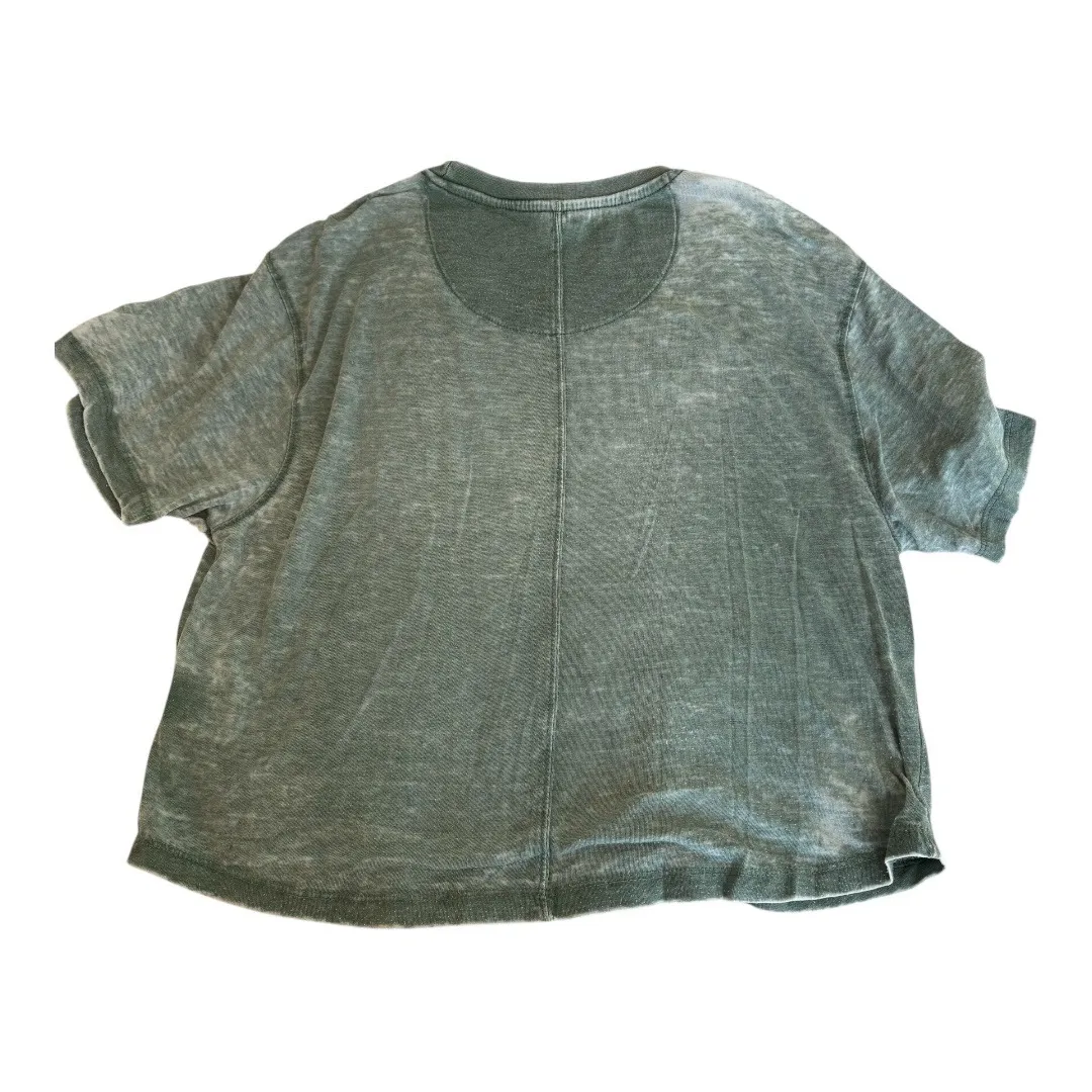 Michigan State Women's Pressbox Spartans Edith Vintage Burnout Crop T-Shirt Med‎ - Image 3