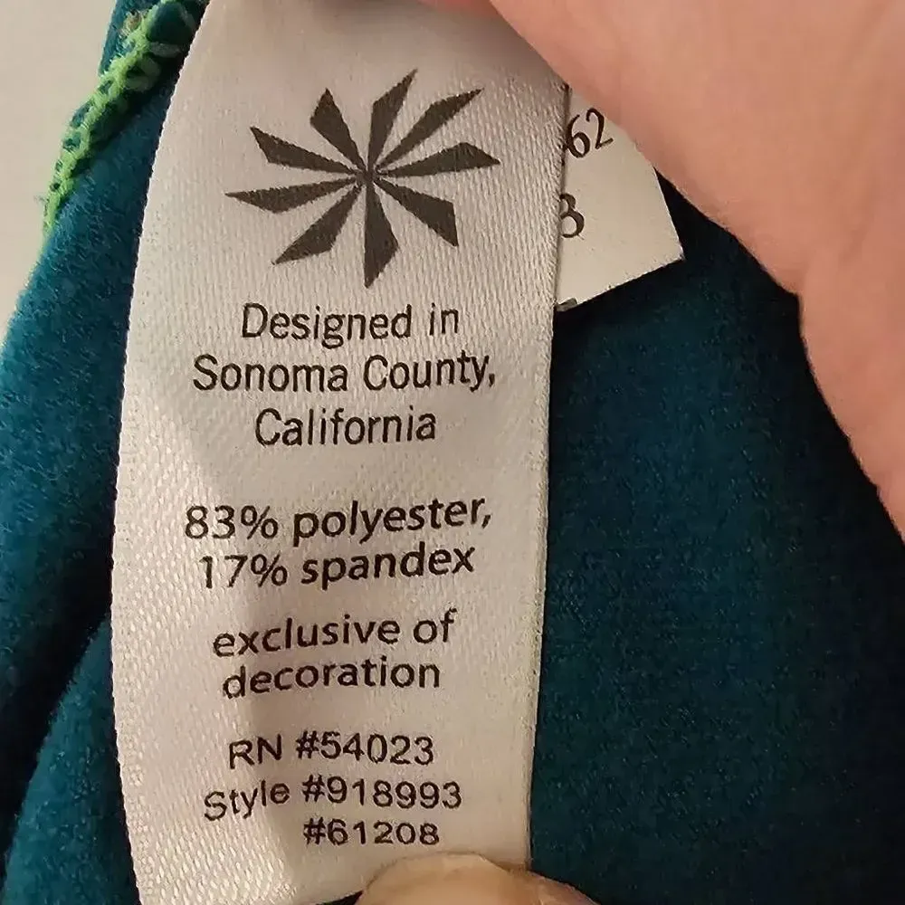 Athleta Womens Alacrity Green‎ Half Zip Pullover Large - Image 5