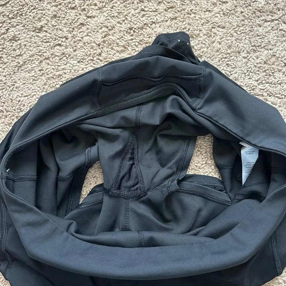 Athleta Stealth TruCool Skort Laser Cut Athletic Tennis Golf Running Black L - Image 5