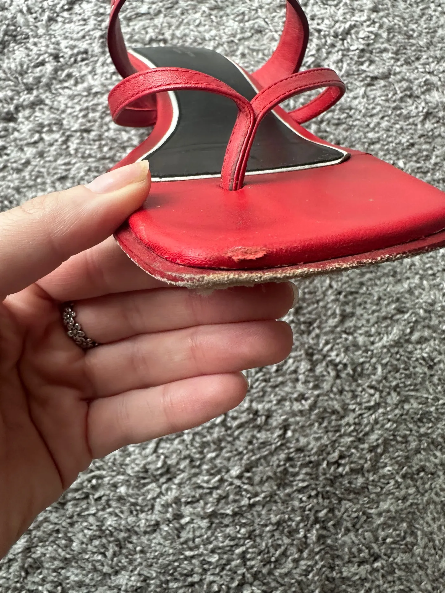 Rag & Bone square toe kitten heel sandals - Image 5