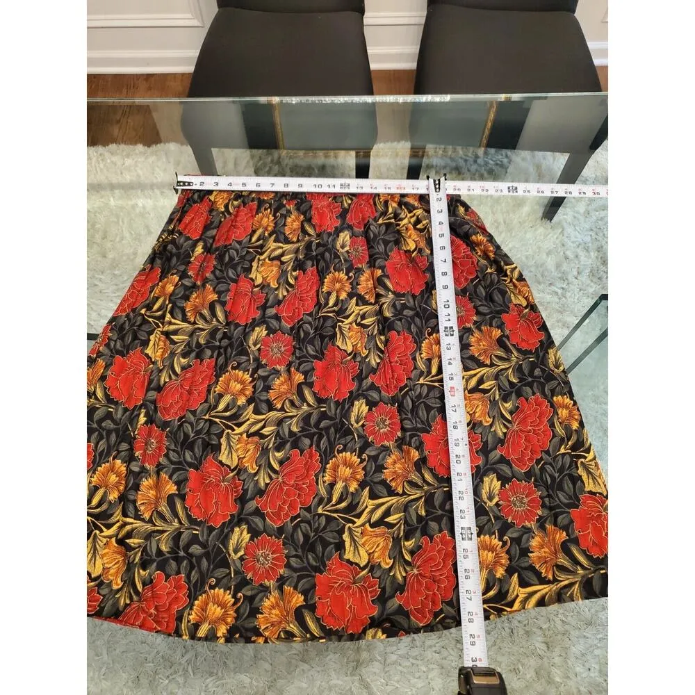 Matthew & David Women's Red Floral Single Breasted Blazer & Skirt 2 Pc's Suit 16 - Image 11