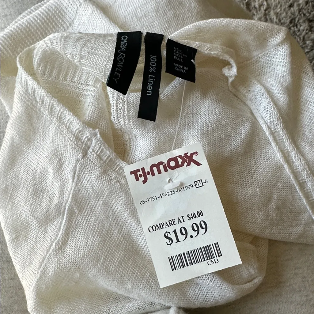 Cynthia Rowley white Open-Front Cardigan - Image 4