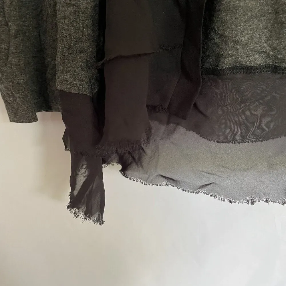 Apt. 9 gray and black cardigan rayon spandex women's size large - Image 5