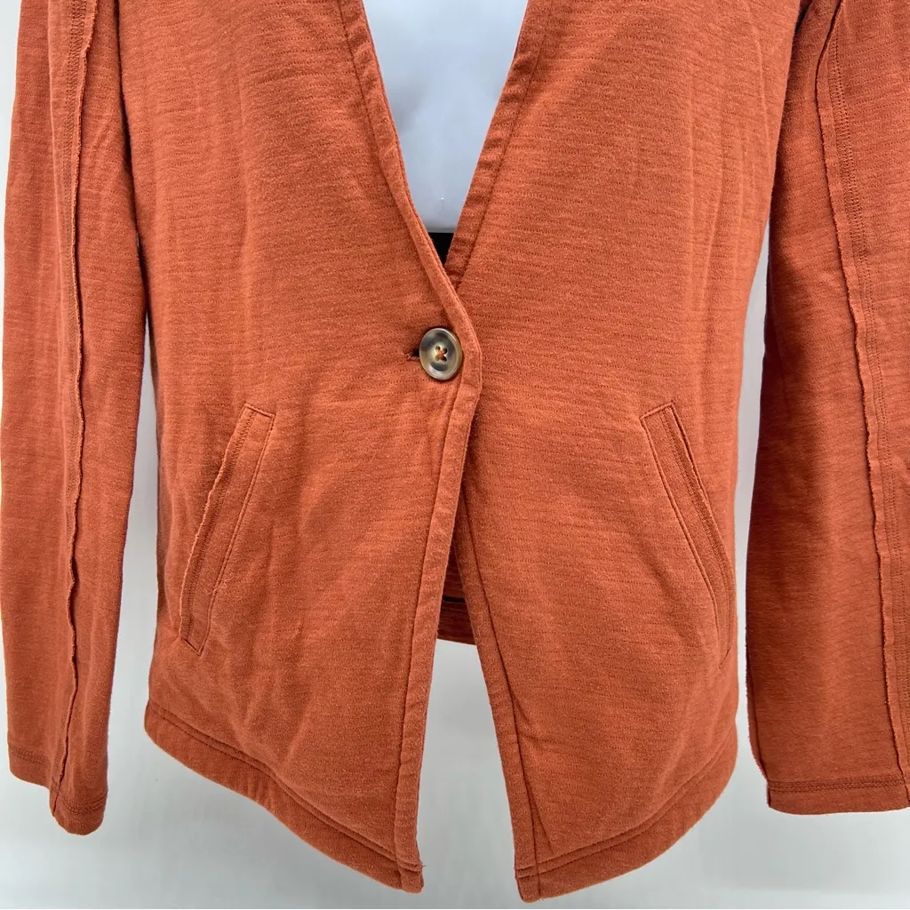 Caslon Women's Rust One Button Blazer - Image 3