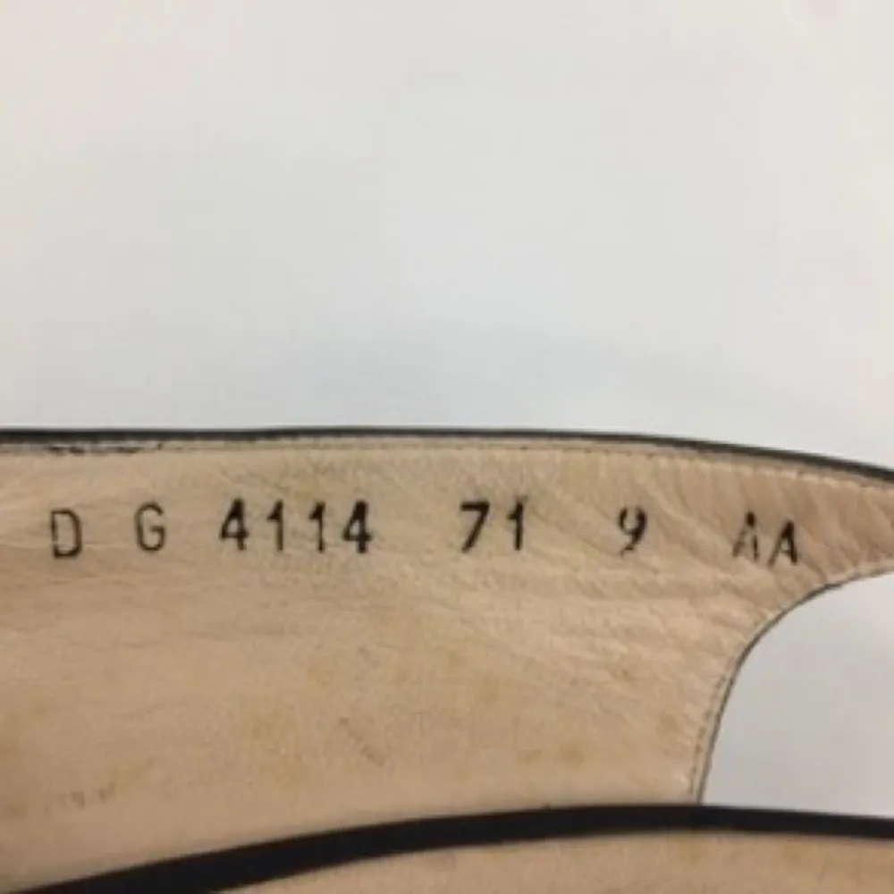 Salvatore Ferragamo Black/Navy Slingback Heels 9 - Image 10