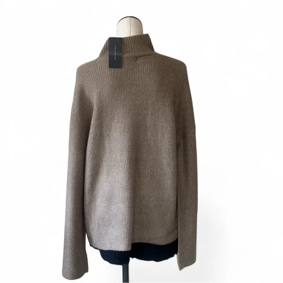 NWT French Connection High Neck Bell Sleeve Sweater X-Large, MOCHA MOUSE - Image 8