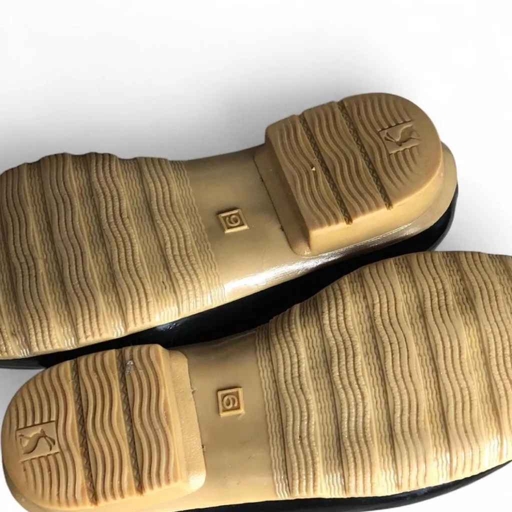 JOULES EVEDON Tall Black Rain Boots with Red Bows US Size 8 - Image 14