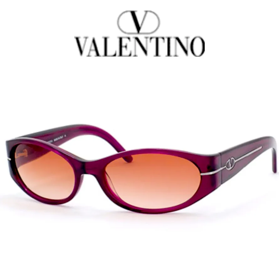 Valentino Oval Cat Eye Sunglasses Red Gradient Frames Prescription Lenses Frames - Image 2