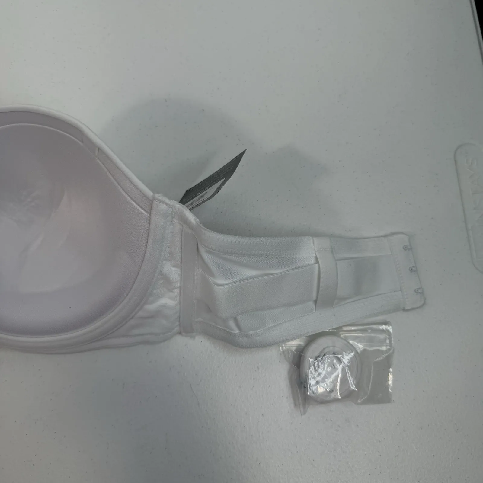 Maidenform 36D Bra Stay Put Strapless Convertible Push Up Underwire White NEW - Image 14