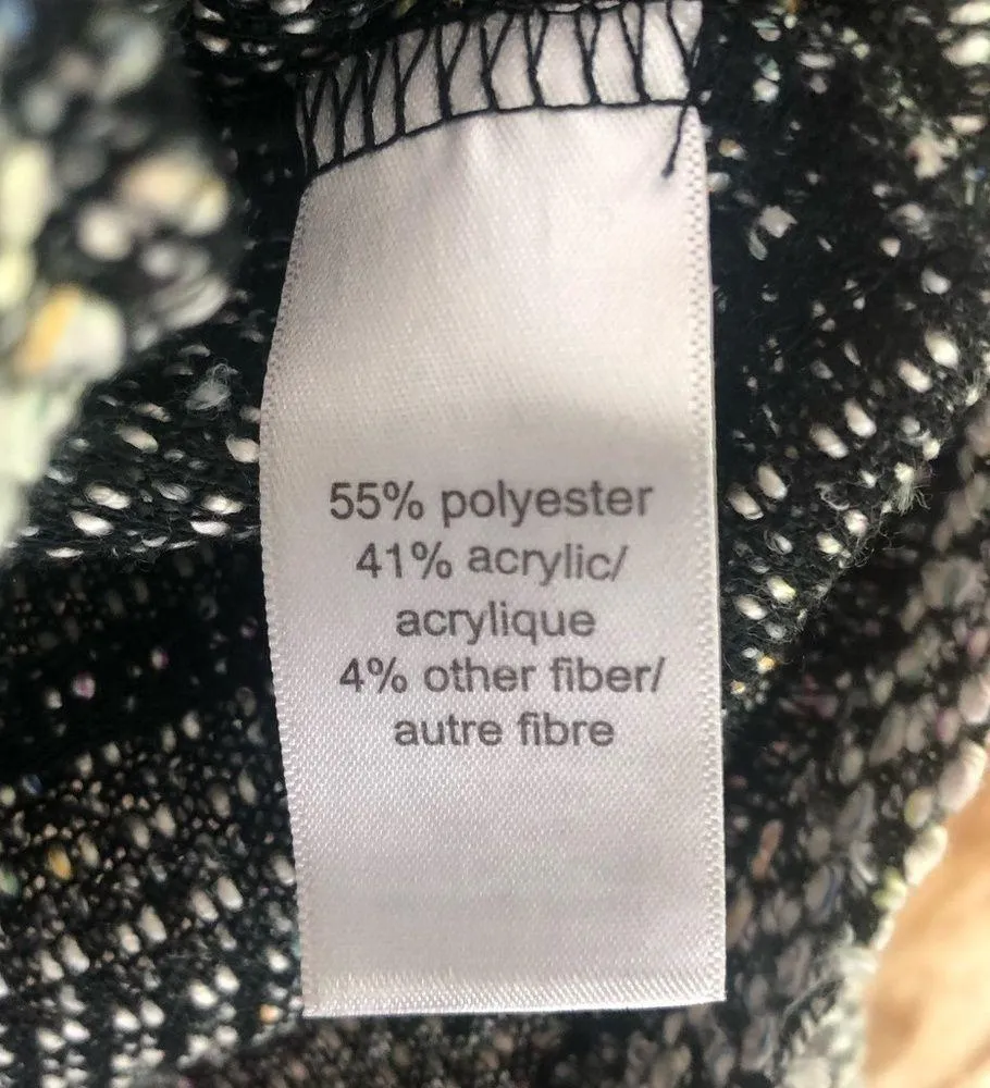 Maurices lightweight multicolor tweed asymmetrical moto blazer jacket size XL - Image 7