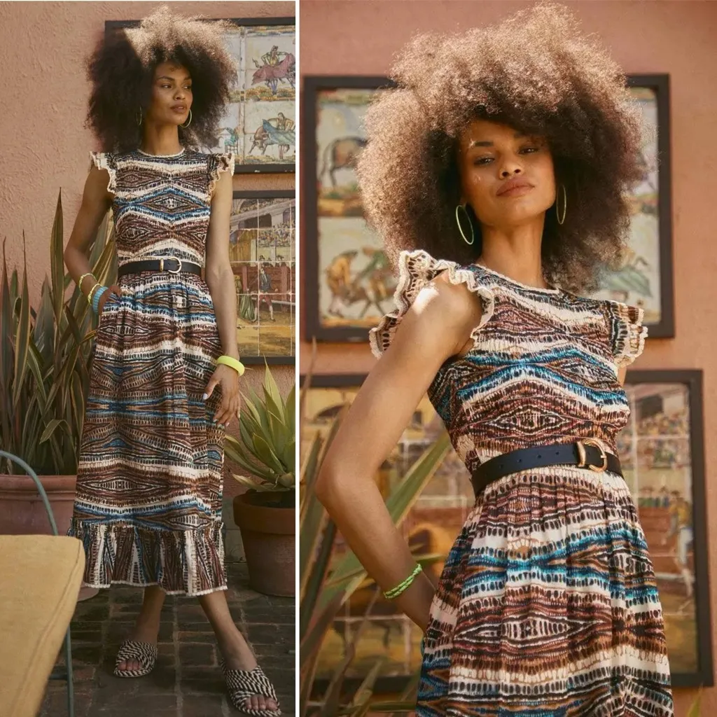 HUNTER BELL Zig Zag Hayward Dress Size Small NWT - Image 2