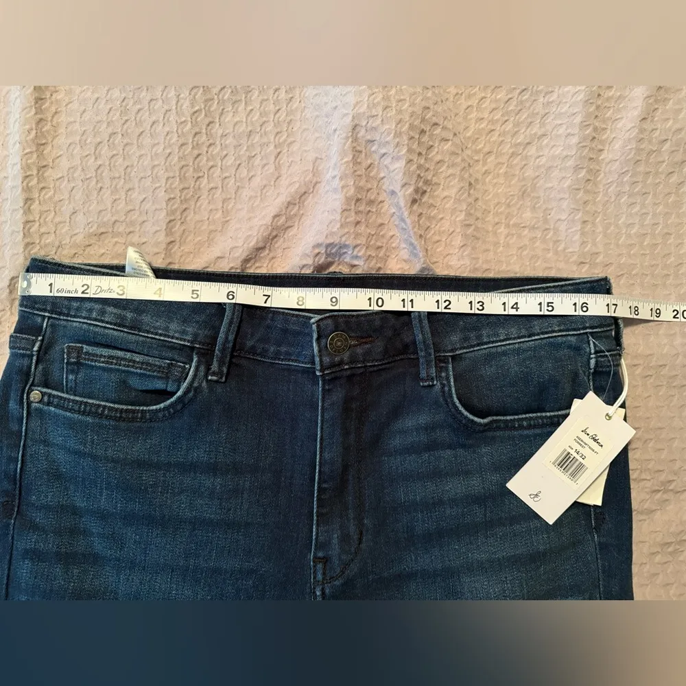 Sam Edelman  Stiletto Boot High Rise Bootcut Jeans - Dark Blue NWT 14/34 - Image 4