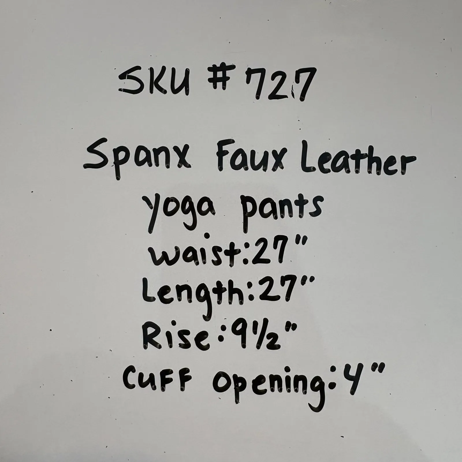 Women's XL Spanx Faux‎ Patent Leather leggings black - Image 7