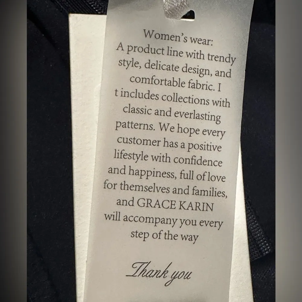 Grace Karin Blue Midi Cold Shoulder Straps & Sweetheart Shape. Sz S. Zipper Back - Image 8