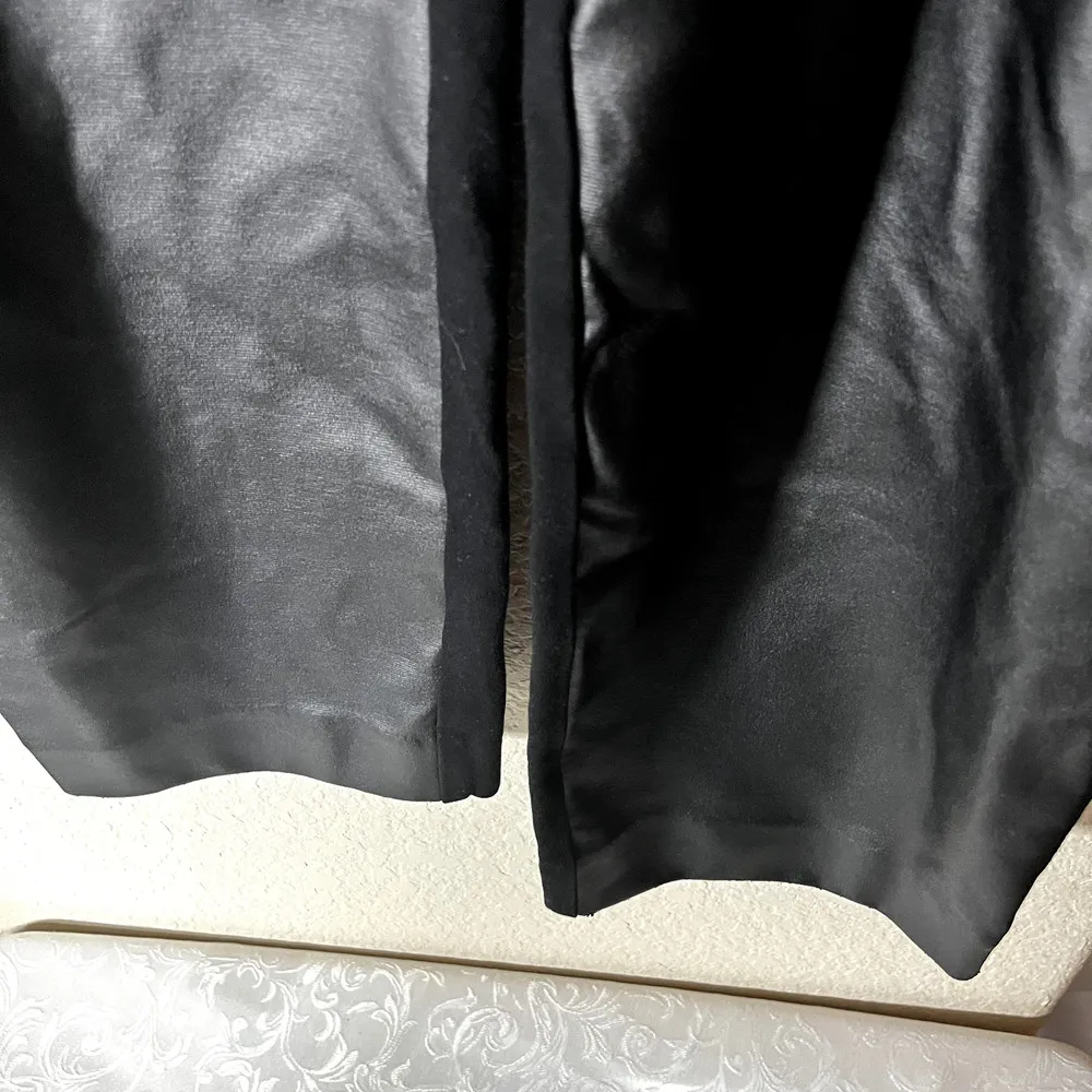 East Adeline Black Vegan Faux Leather Pants Leggings Plus Size 26W - Image 5