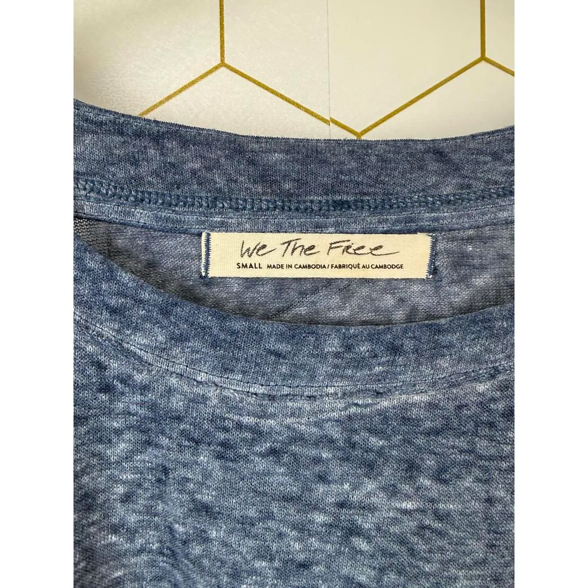 We The Free Chill Out Long Sleeve Cold Shoulder Top in Storm Blue - Size - Small - Image 7