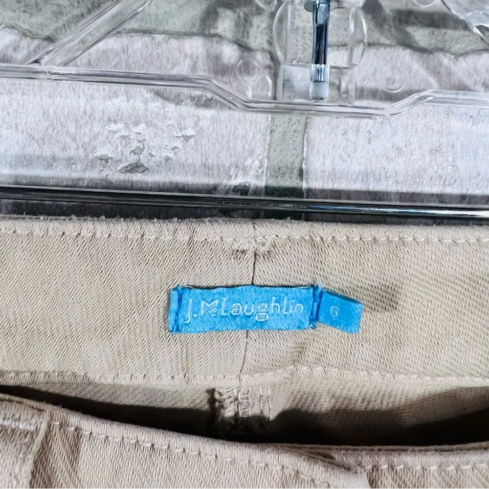 J. McLaughlin Lexi Straight Leg Jeans in Raw Beige Wash Size 6 - Image 9