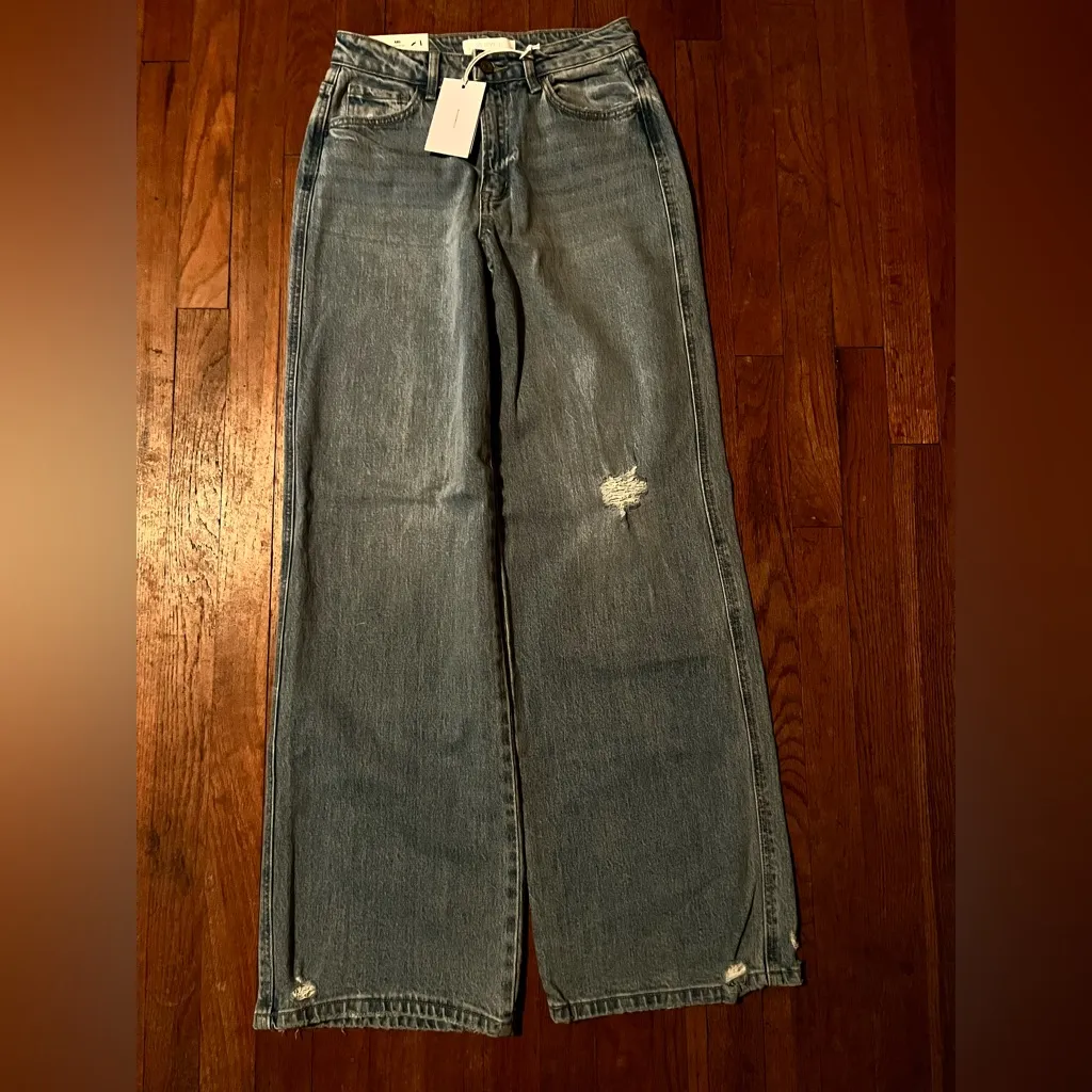 VERVET Kris wide leg baggy jeans size 26 NWT - Image 2