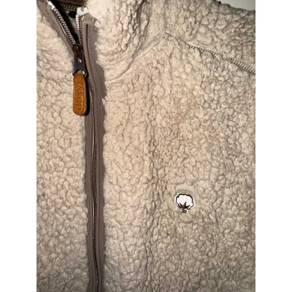 Women's Southern Shirt Beige Teddy Jacket S - Image 6