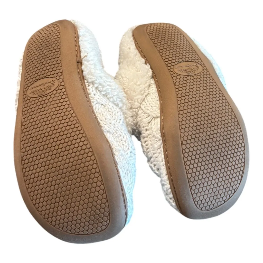 Dearfoams Deluxe  Slippers Women's White Size L 9/10 - Image 4