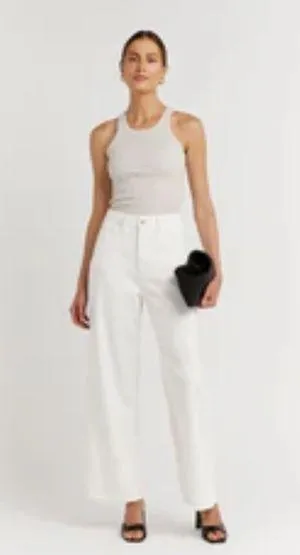 DISSH KLOSS GREY MARLE RIB KNIT TOP - Image 2