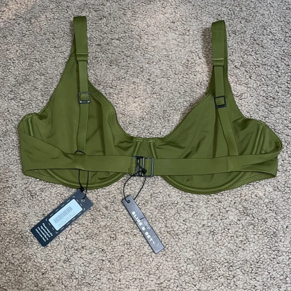 Cuup The Scoop Underwire Bikini Swim Top Fern 15 (38D / 40Cā / 42B) Green Size undefined - Image 7