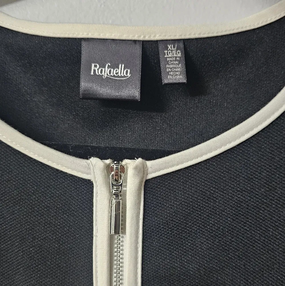 RAFAELLA Bell Sleeve Zip-Up Jacket Size XL - Image 3