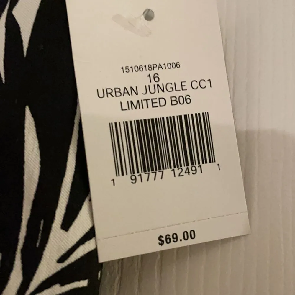 The Limited Urban Jungle Black & White Ankle Pant, NWT - Image 4