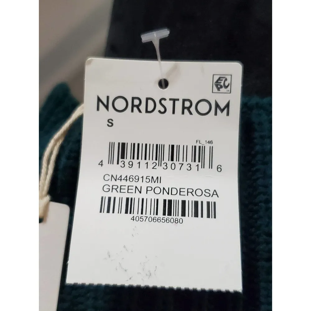 Calson Women's Green Cotton Long Sleeve Mock Neck Pullover Knit Sweater Small - Image 8