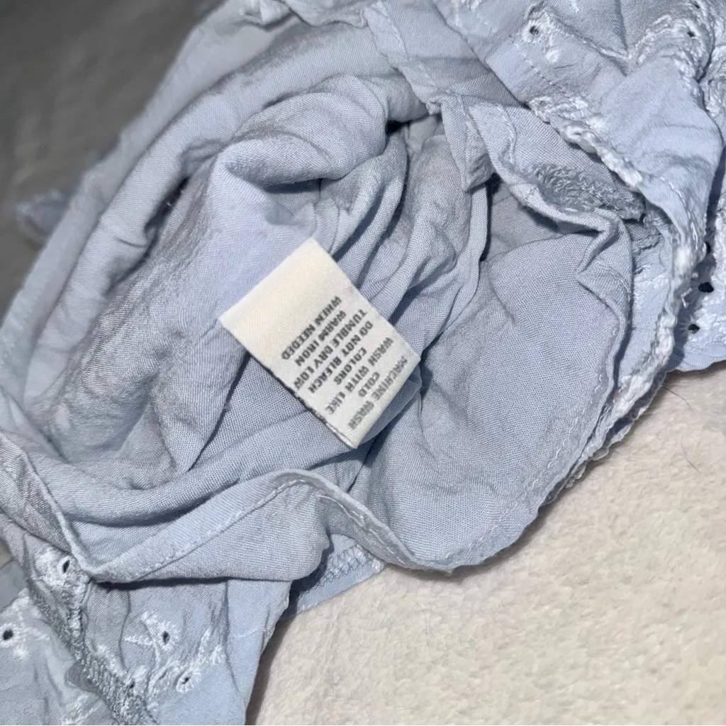 Ocean Drive Light Blue Strapless Romper size Medium - Image 6