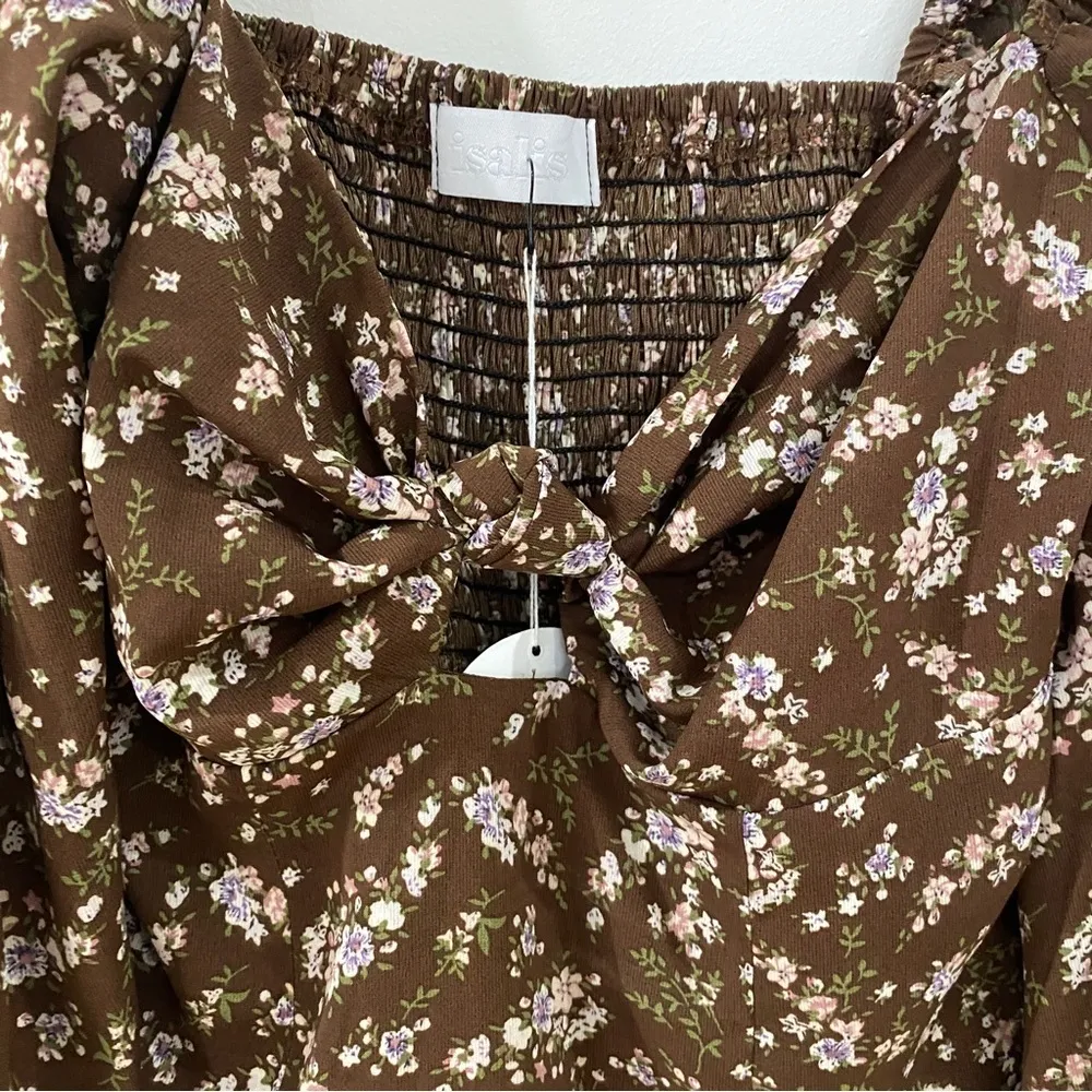 Isalis brown floral top - Image 7