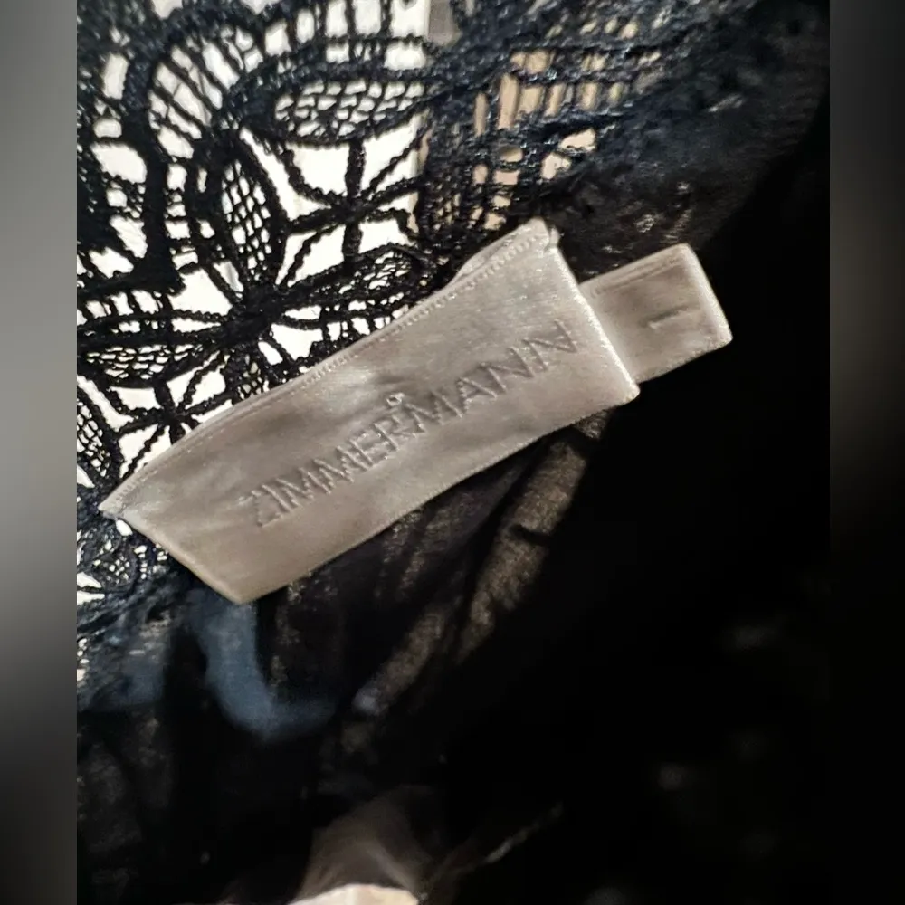 ZIMMERMANN Realm Scallop Romper
$480 Retail Color: Noir EUC - Image 13