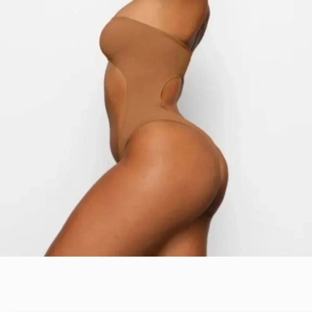 Skims Swim Monokini One piece Cut Out with removable straps almond size 4x nwt - Image 6