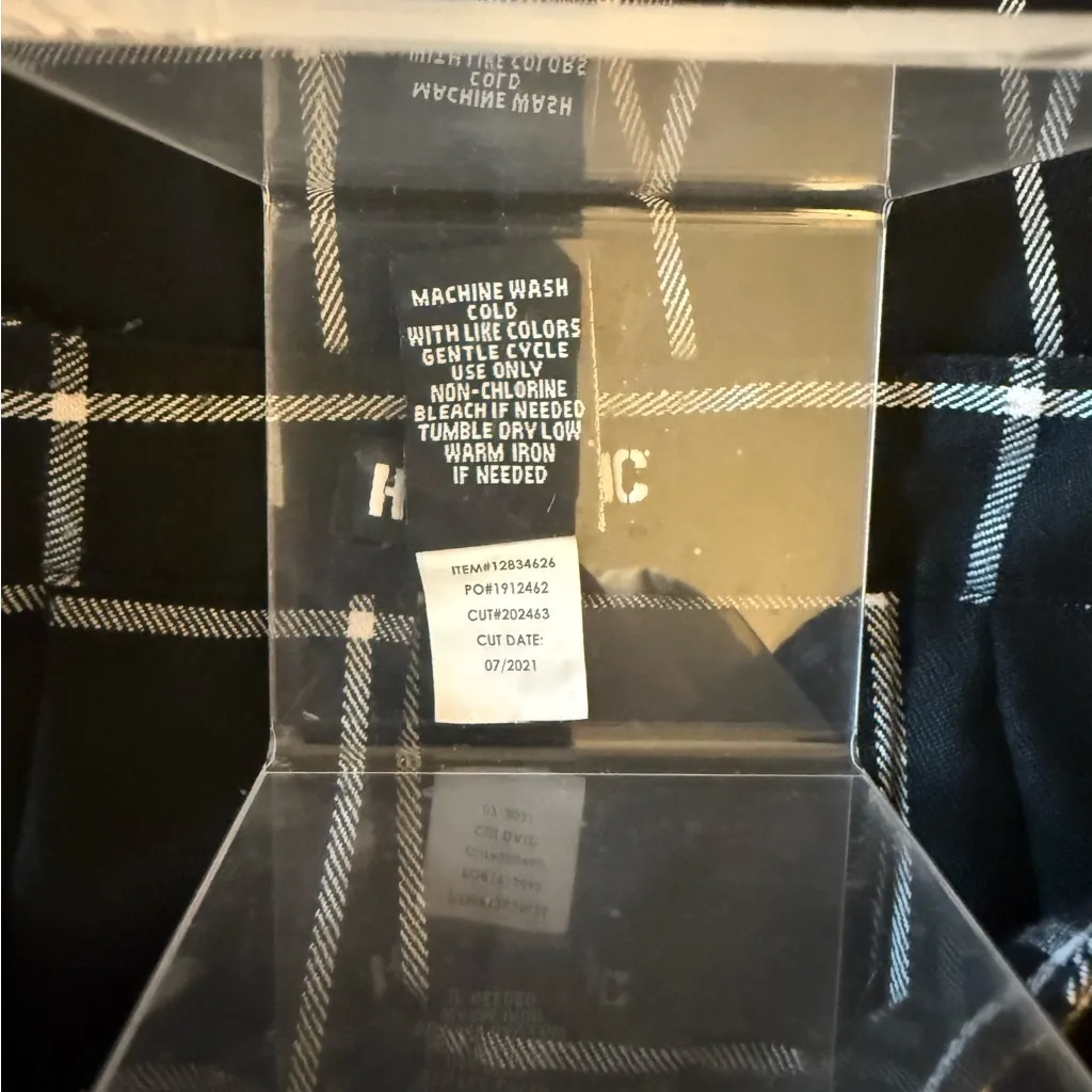 Like New Hot Topic Windowpane Plaid Pleated Mini Skirt - Image 4