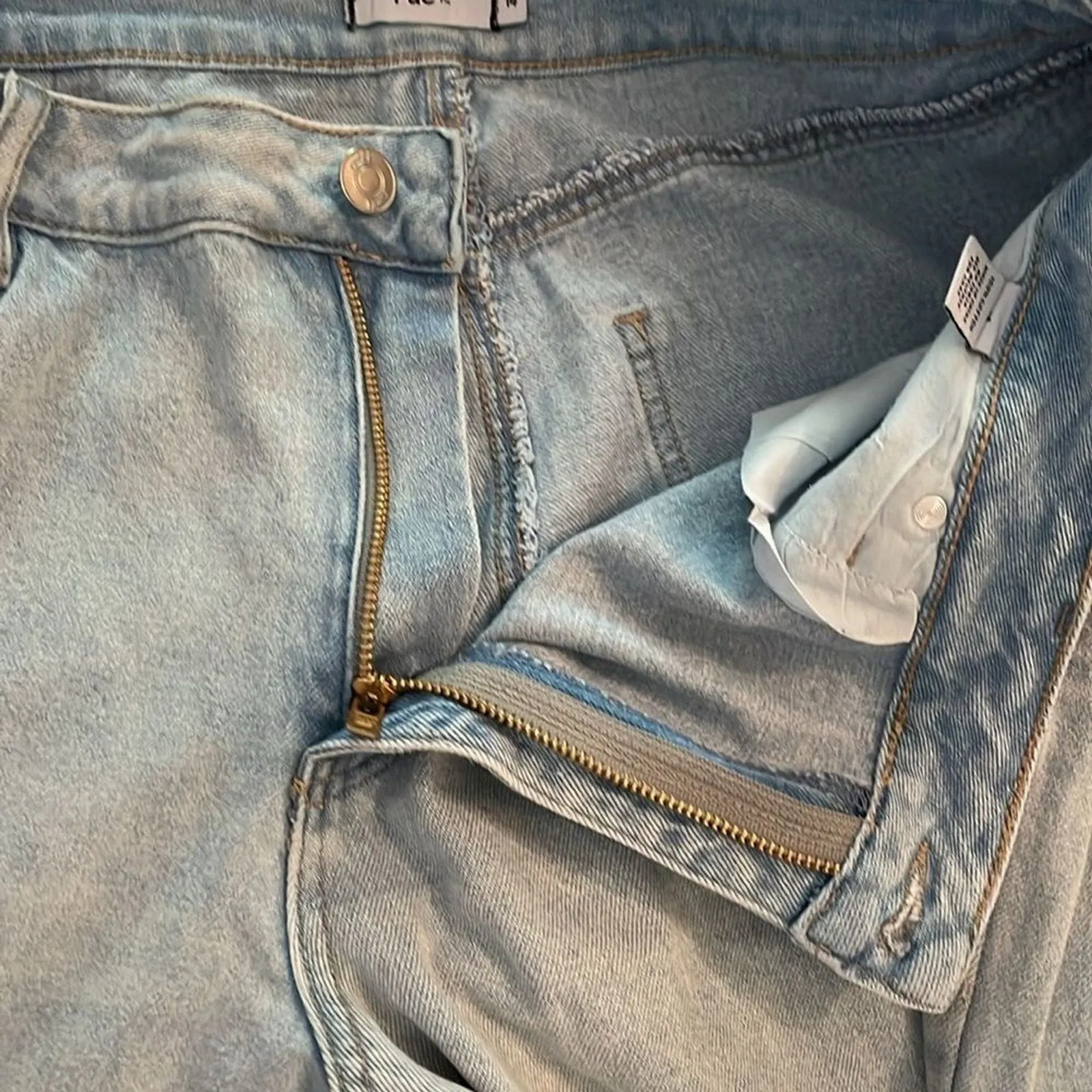 Rue+ Rue21 Denim Blue Jeans Womens Size 14 Straight Wide Leg Loose Fit - Image 10