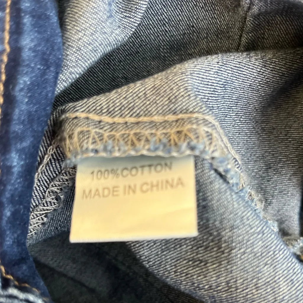 White Fox Belted Flare Jeans Women’s Size S 100% Cotton Y2K Boho Retro Style - Image 8