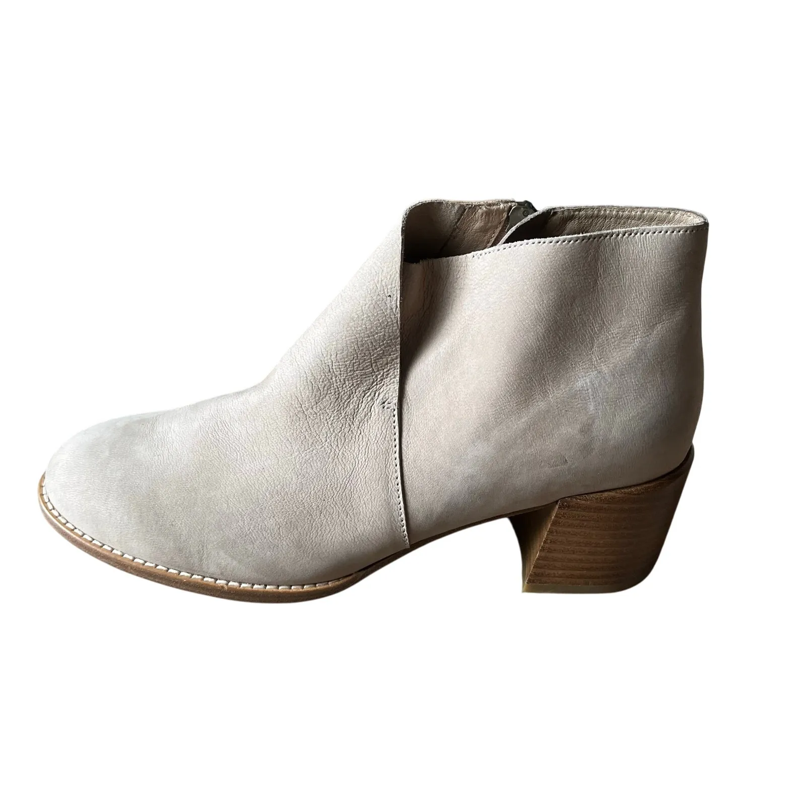 Eileen Fisher Melrose Nubuck Leather Block Heel Booties Women's Size‎ 10 - Image 6