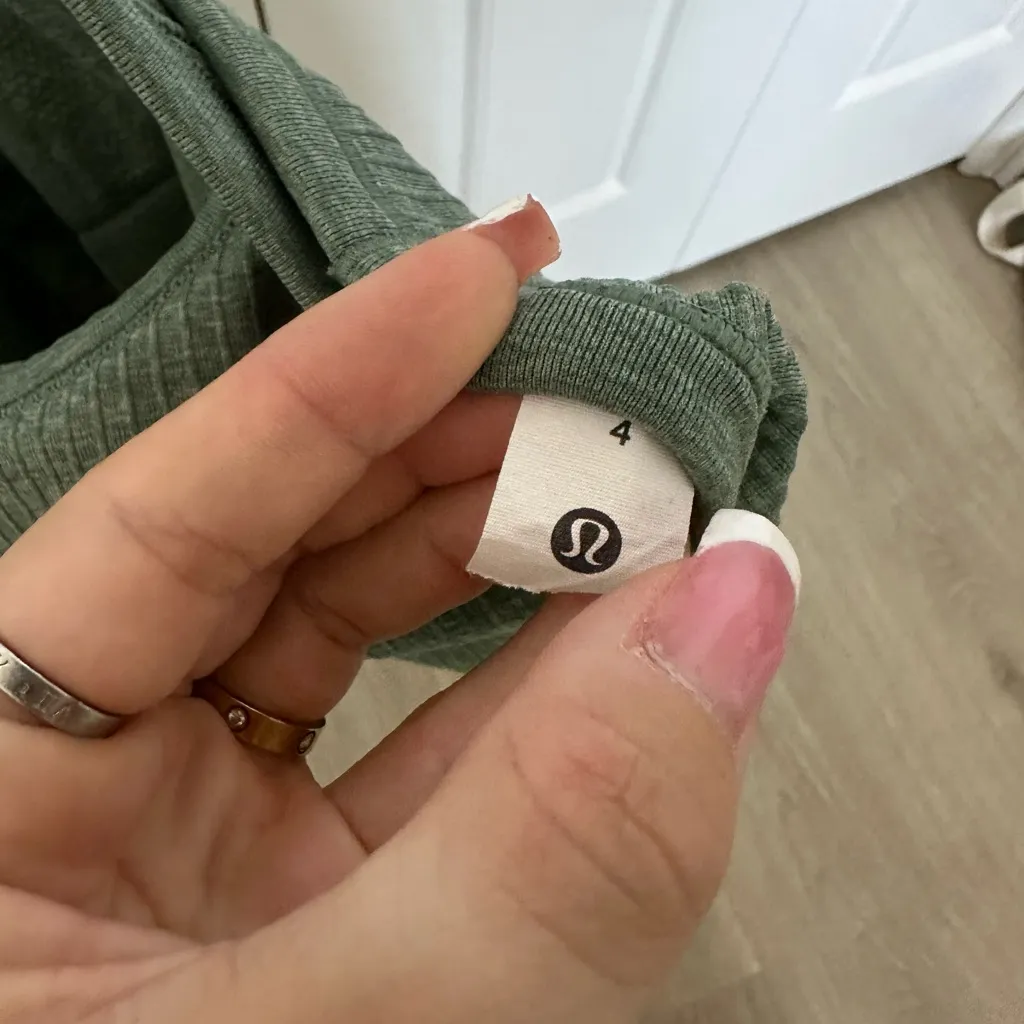 Lululemon Athletica Forest Green Tank Top - Image 2