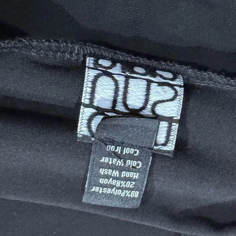 NEW Clara Sunwoo Black Knee Length Elastic Waist Skirt Women’s Small - Image 3