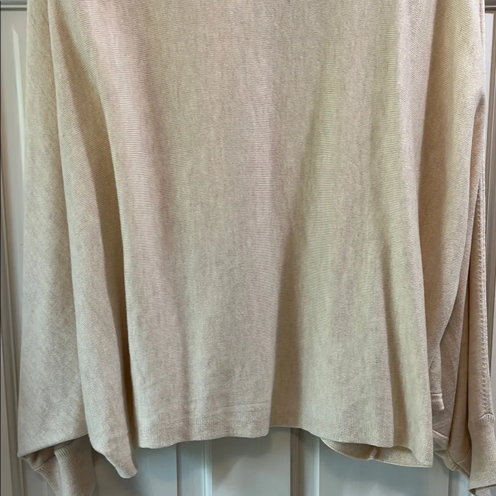 NWT Banana Republic Cream Oversized Bat Wing Sleeve Relaxed Fit Sweater - Sz L - Image 12