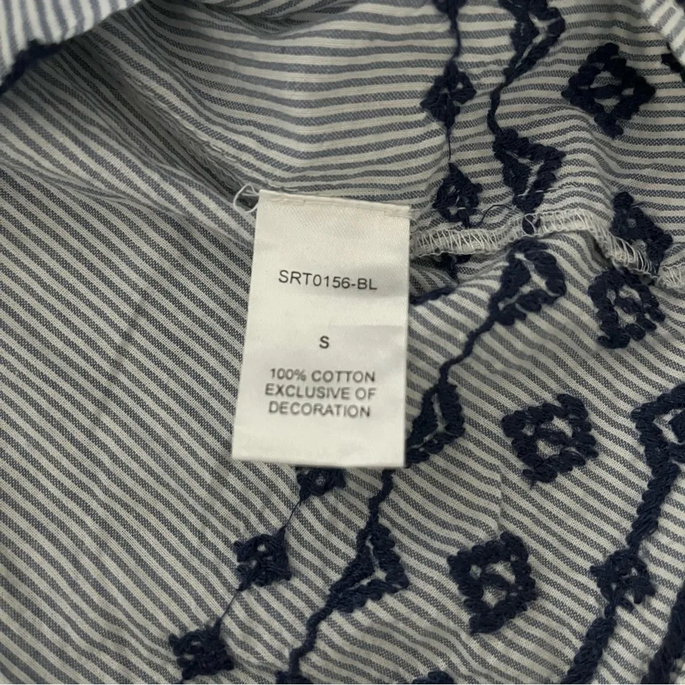 THML Cotton Boho Embroidered Top, Sz S - Image 12