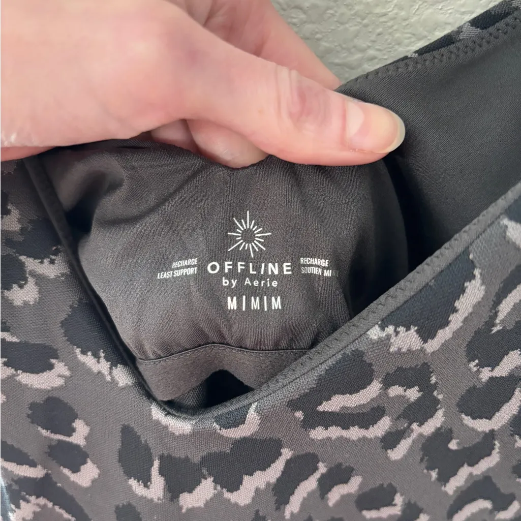 Aerie Blue Fitted Crop Tank Top - Image 4