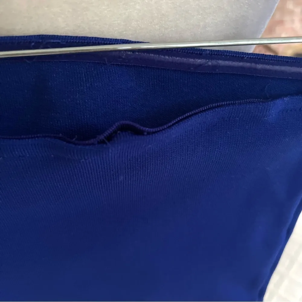 Paxton Skirt Set 2 piece Knit Bodycon Strapless Bandeau Blue S Cocktail Party Size undefined - Image 6