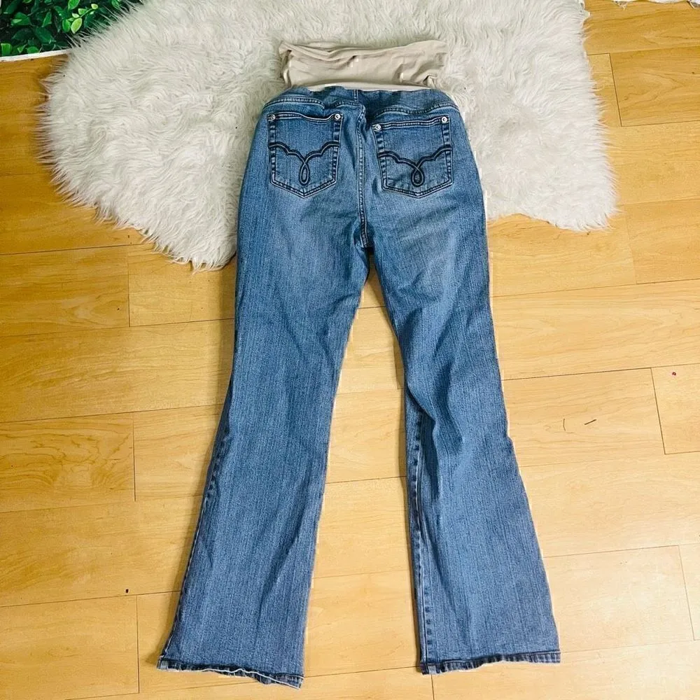 Motherhood Maternity classy blue jeans size M - Image 7