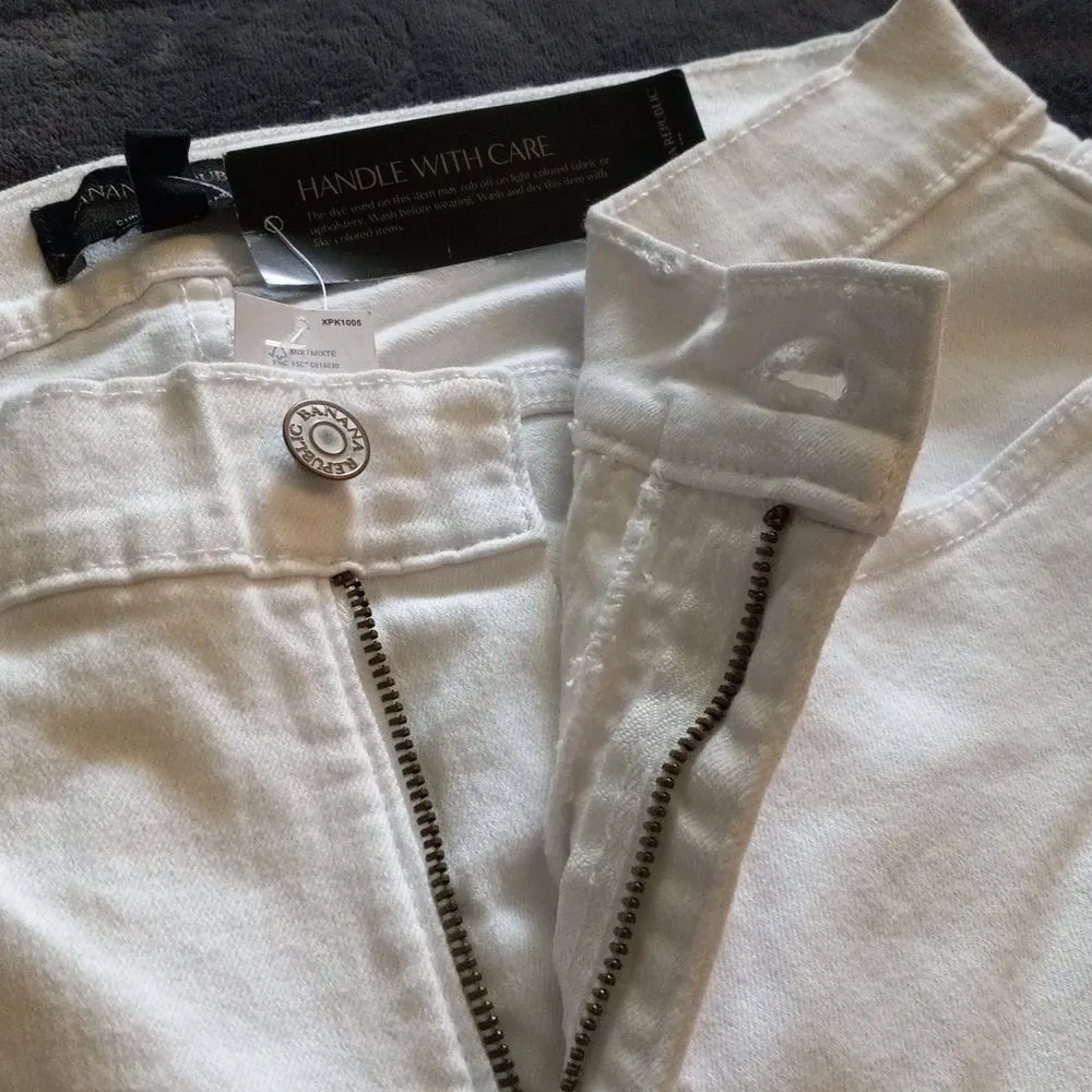 Banana Republic White Women's Jeans - Image 9