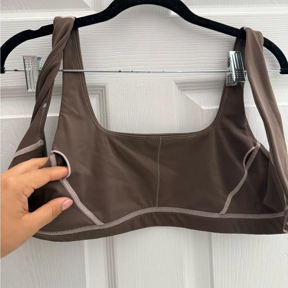 Offline By Aerie brown Goals Sweat Bra Size small - Image 6
