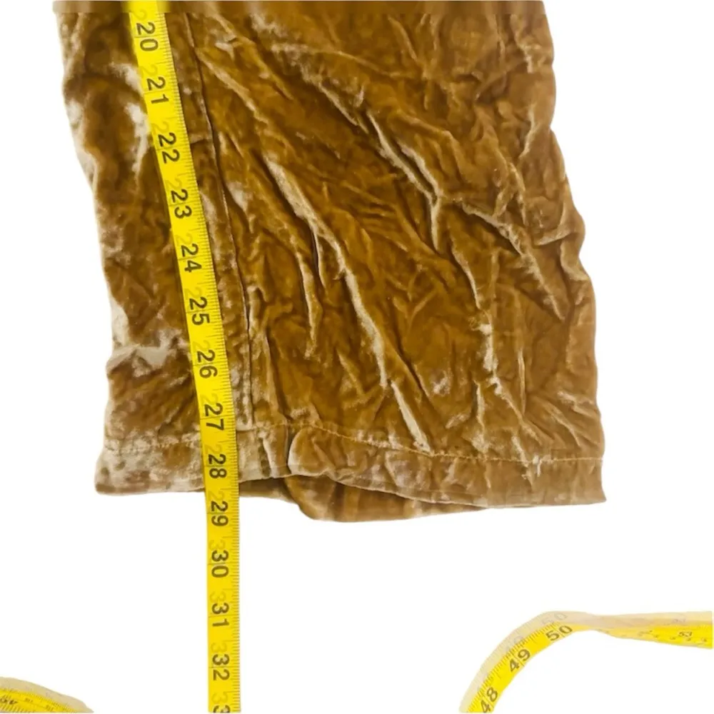 Reformation gold rush crushed velvet pants NEW - Image 6