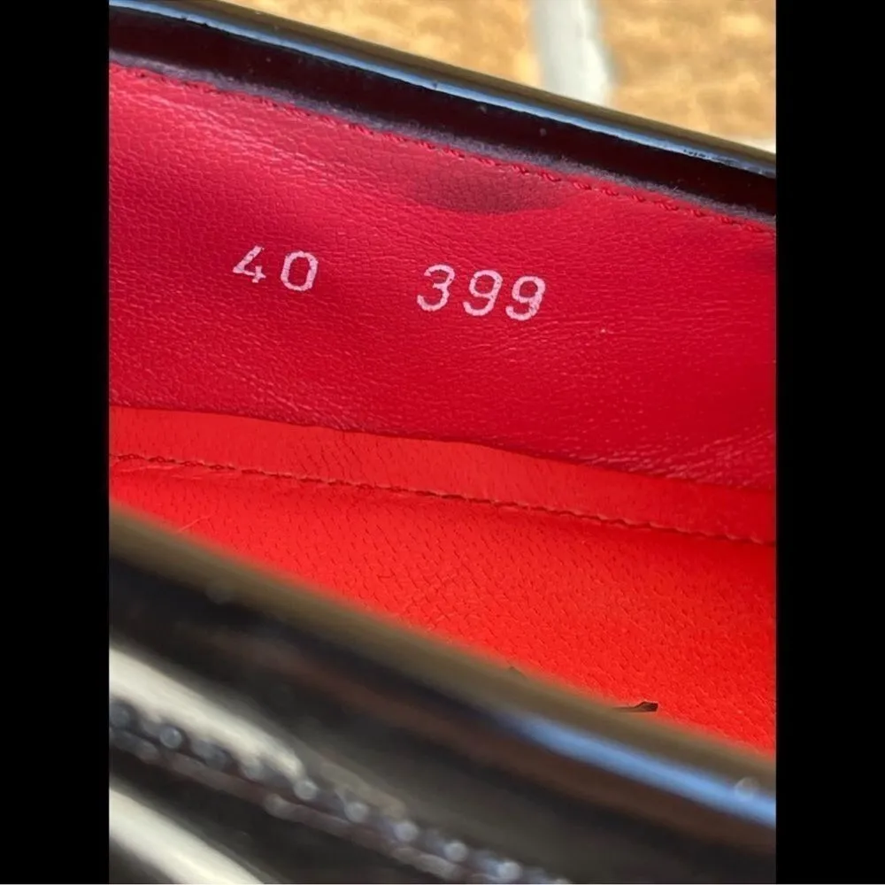 Pas de rouge slipper MARTA LACK NERO size 40/9.5 Black - Image 7